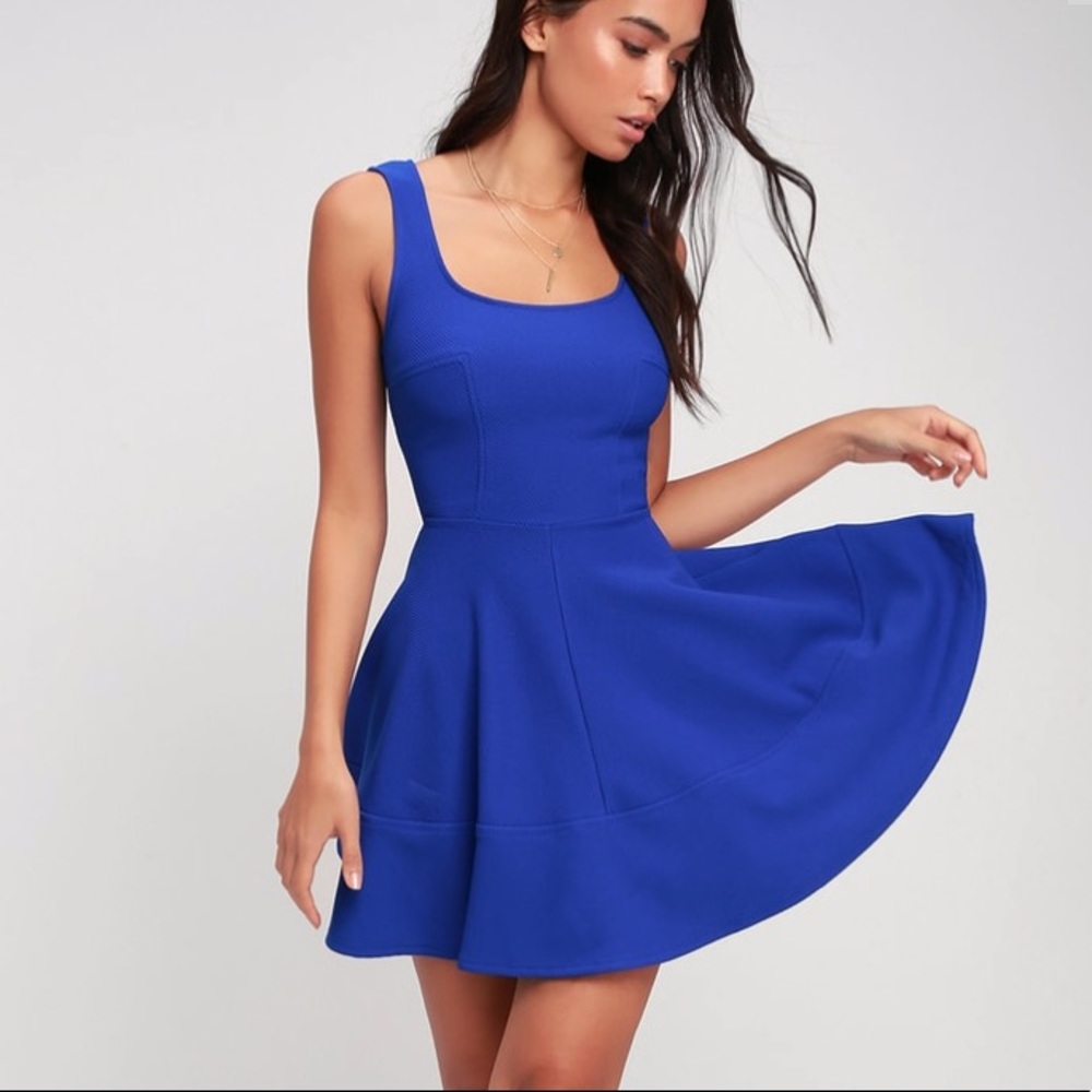 NWT Home Before Daylight Royal Blue Dress